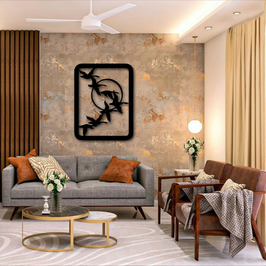 Flying Birds Metal Wall Art For Room
