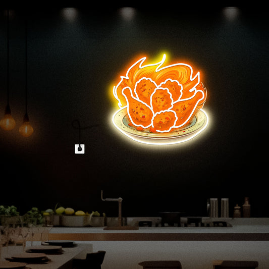 Fried Chicken Neon Sign