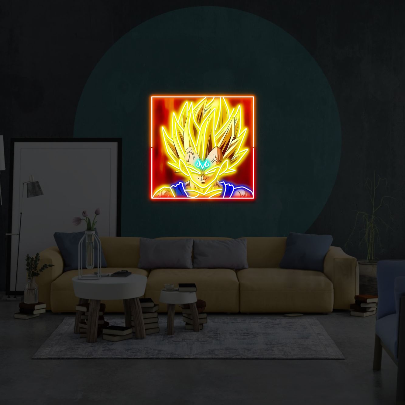 Goku Neon Sign Wall