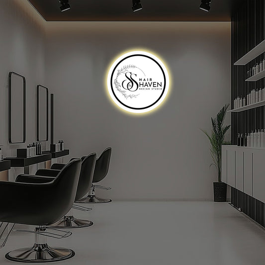 SS Hair Haven Custom Acrylic Sign