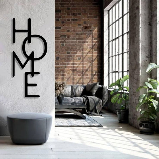 Home Metal Sign for cozy entryway décor