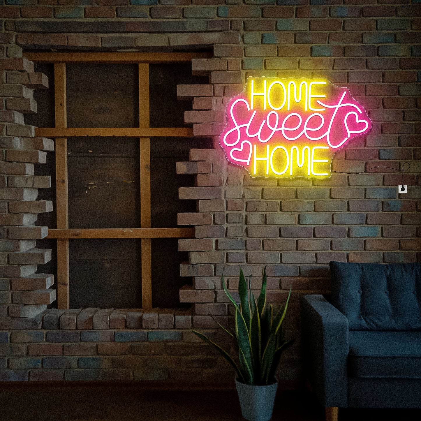 Home Sweet Home Neon Sign Wall Decor