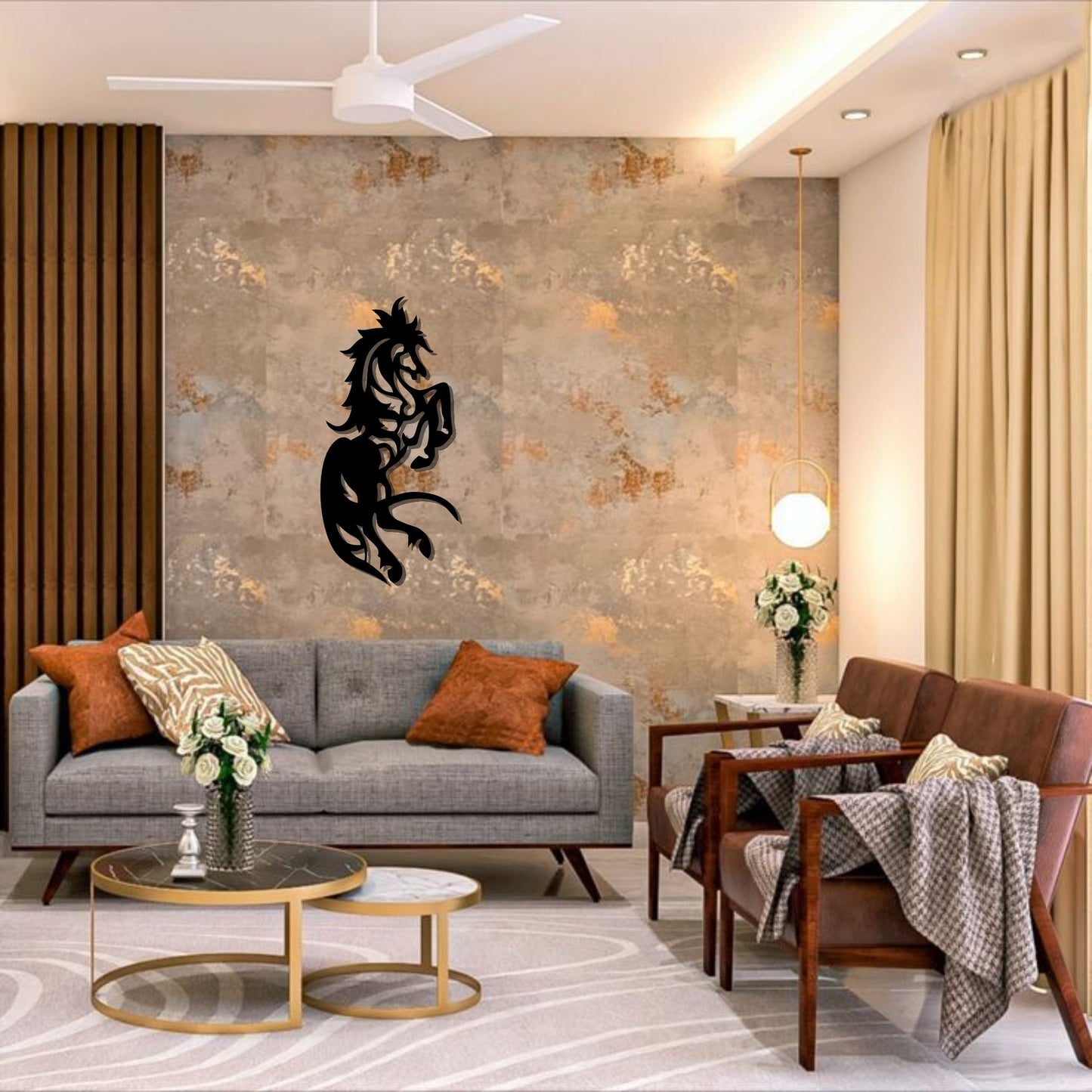 Horse Metal Sign For Room Decor