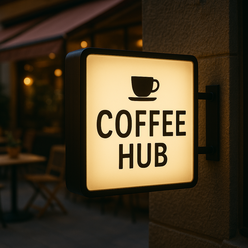 Customizable indoor lightbox sign