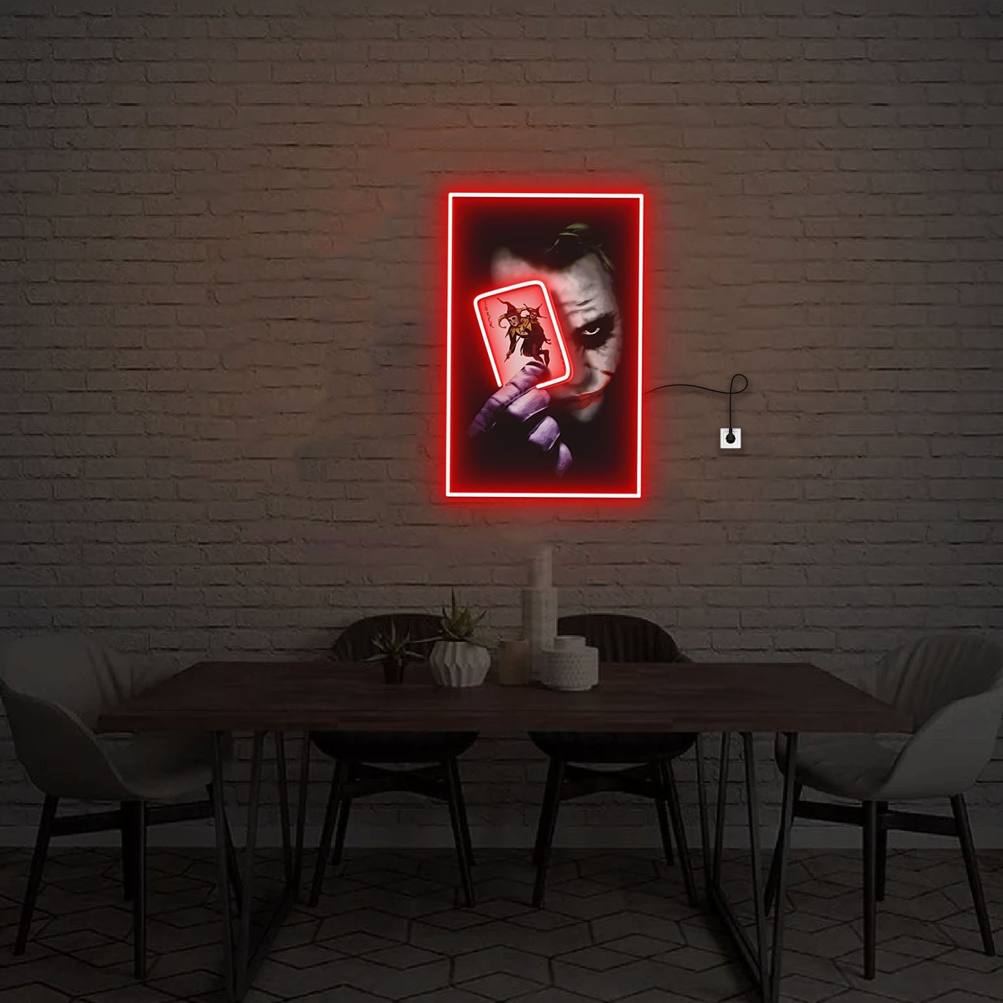 Joker Neon Sign Wall