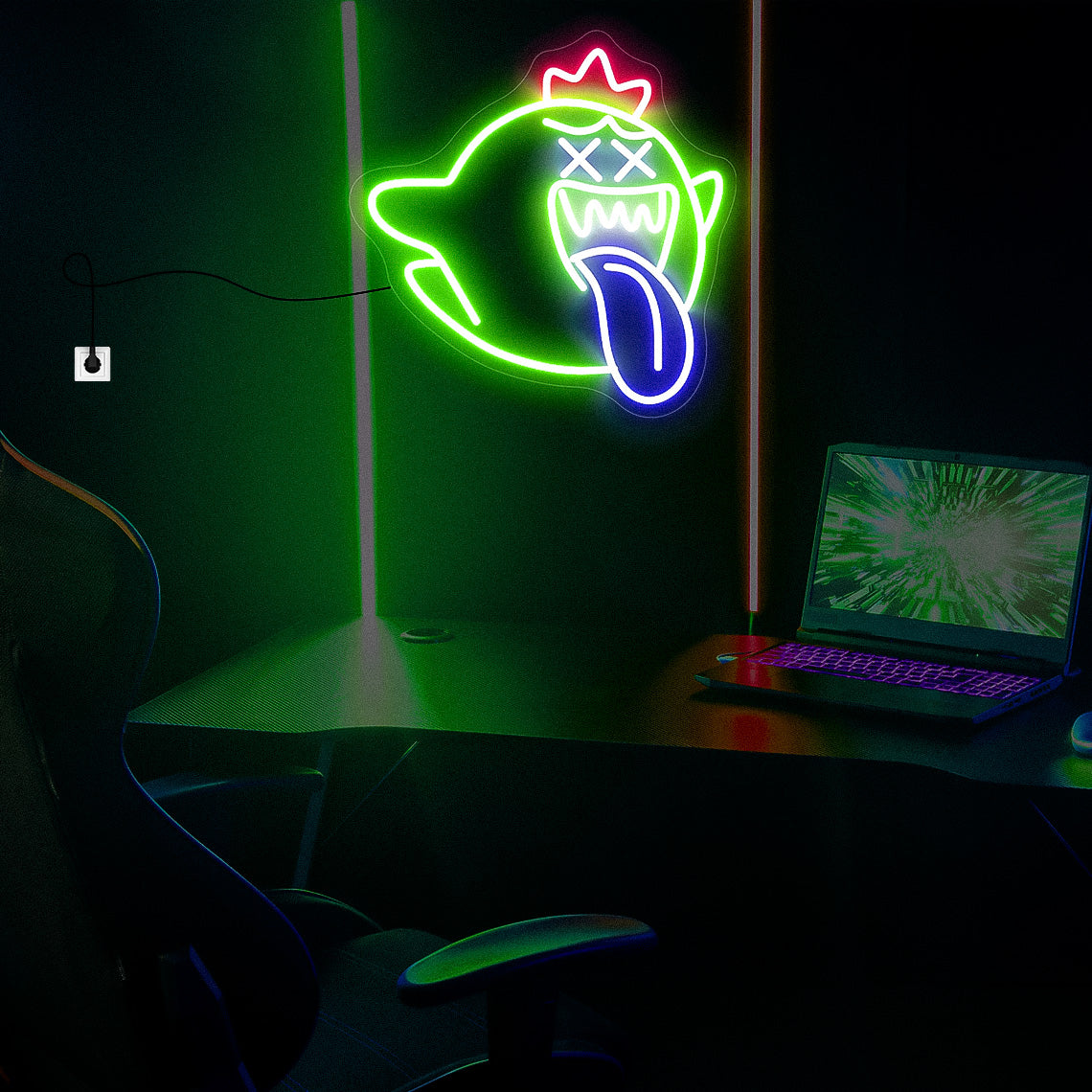 King Boo Neon Sign Ghost  