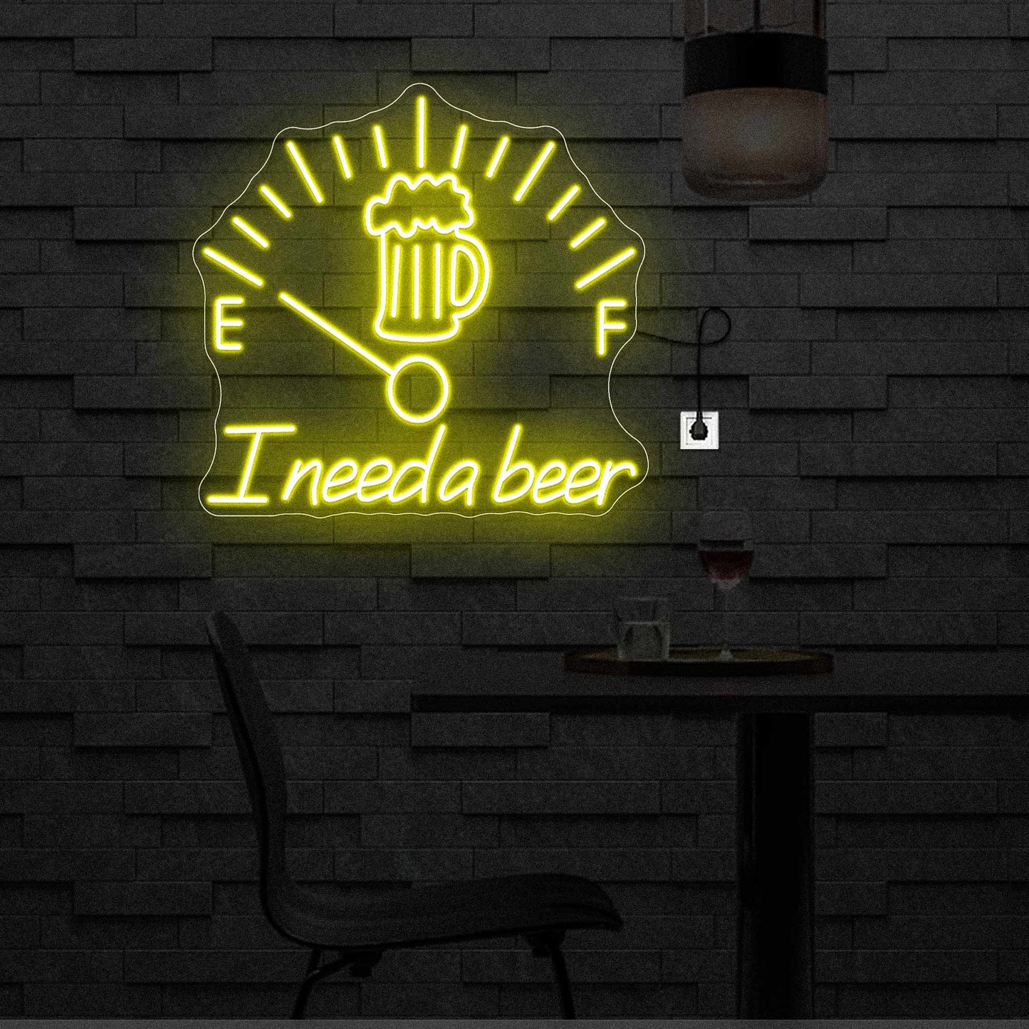 LED Beer Neon Sign Wall