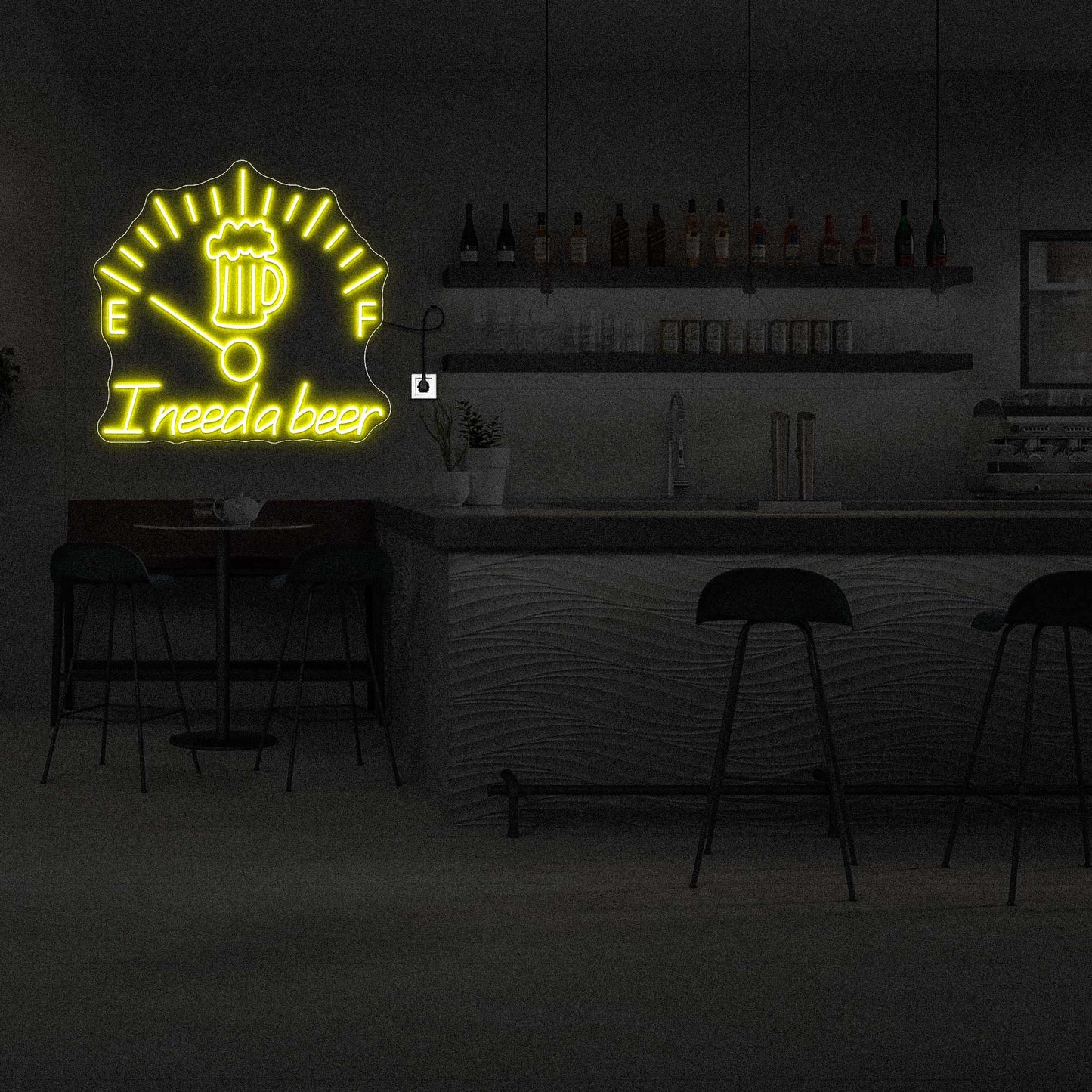 LED Beer Neon Sign Wall Decor