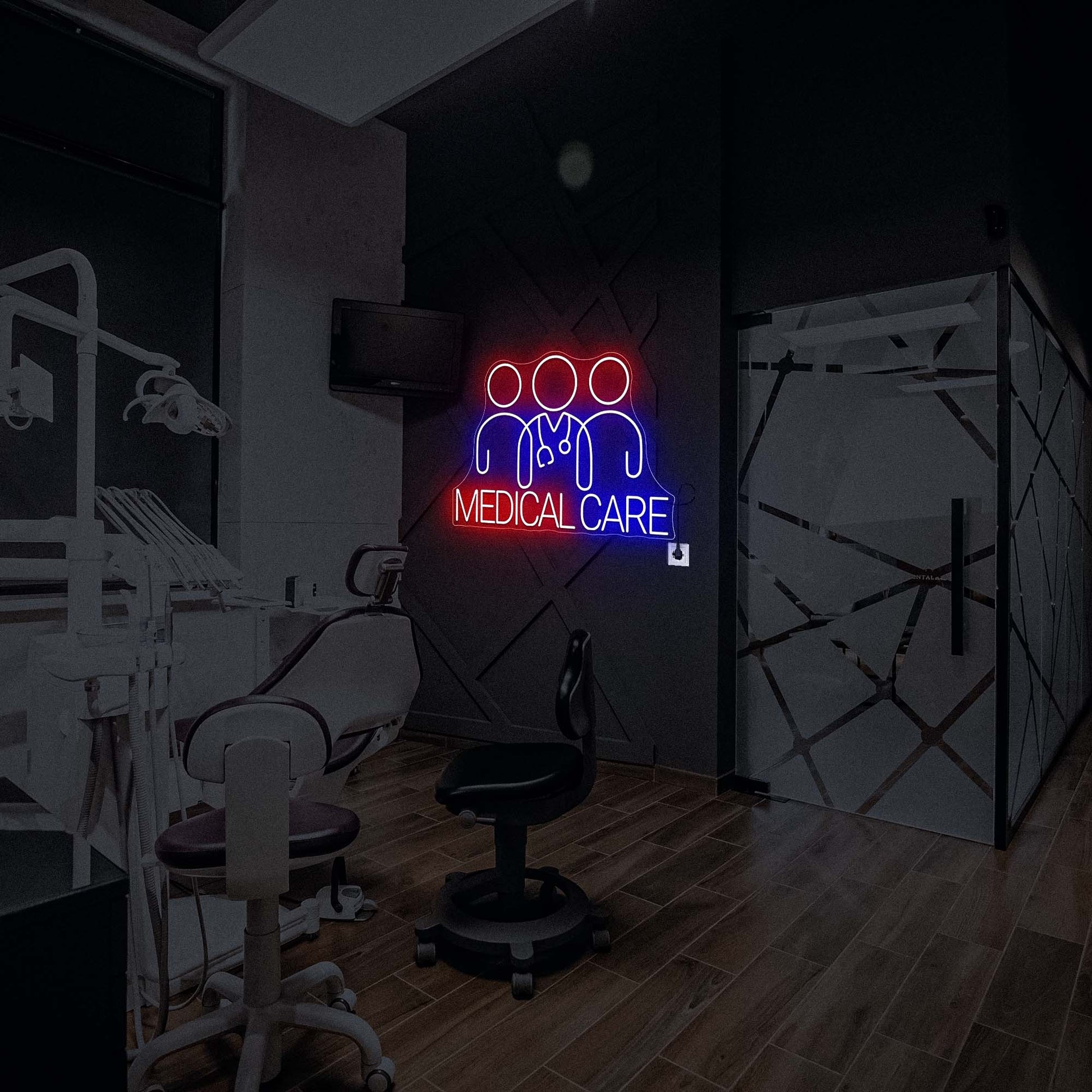 Bright Mediacl care led wall sign