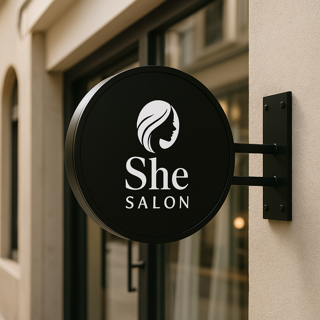 Lightbox sign perfect for beauty salons
