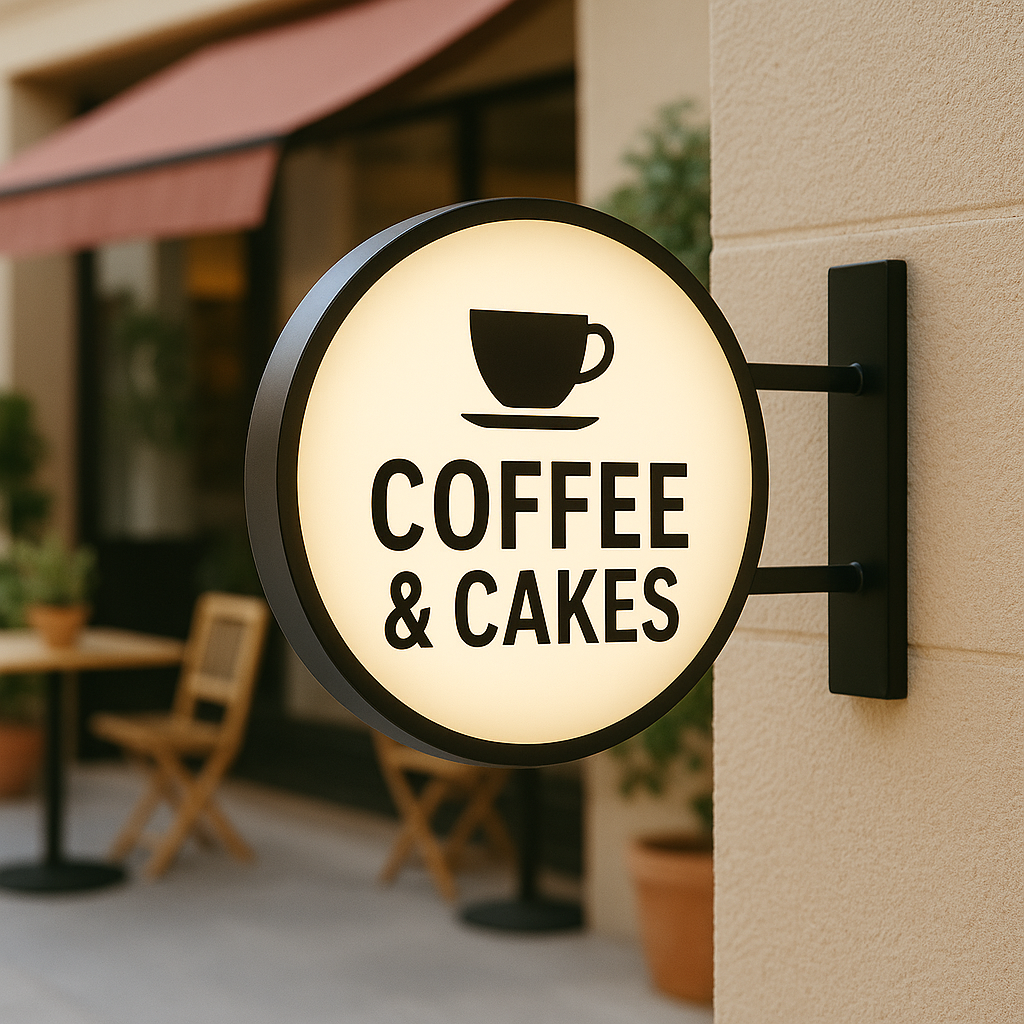 Bright lightbox sign