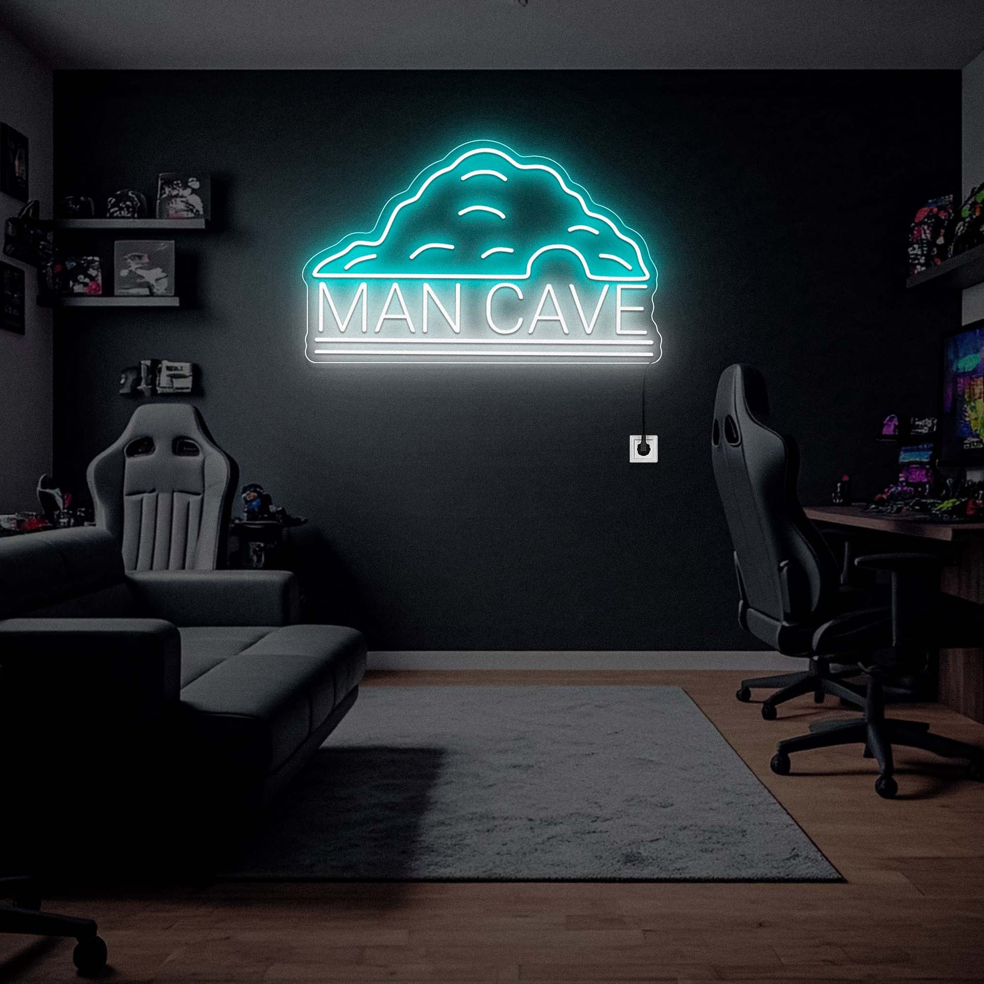 Man Cave Neon Sign, Neon Lights For Man Cave