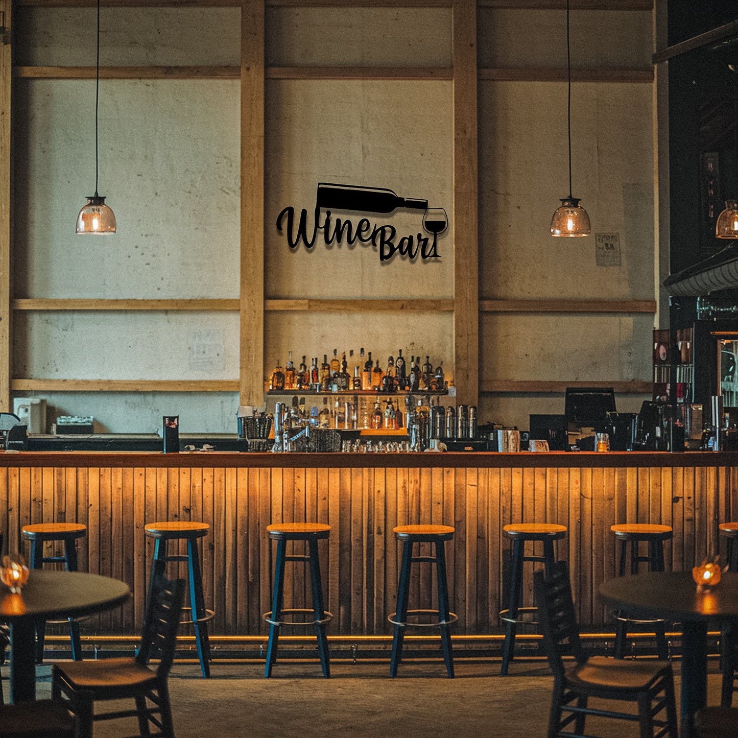 Metal Bar Signs indoor sign