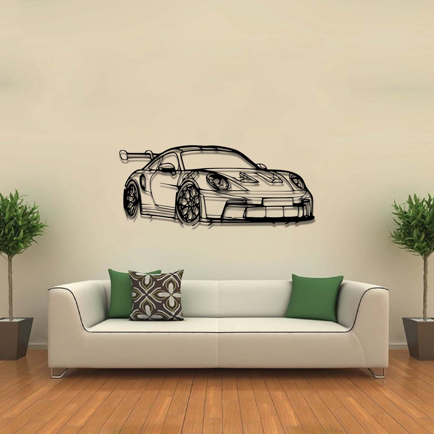Metal Car Sign for Room Decor
