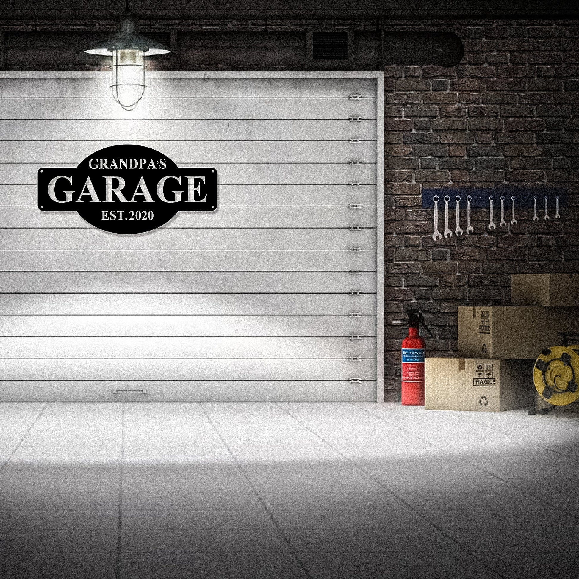 Metal Grandpa Garage Signs For Home