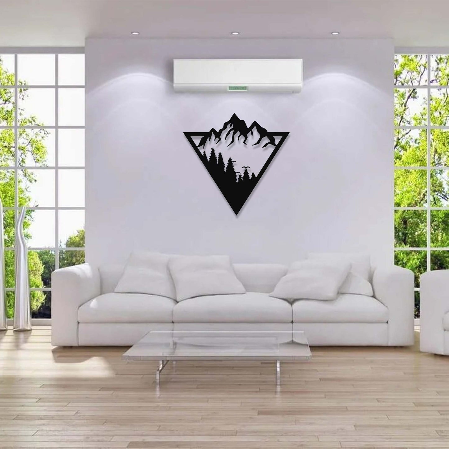 Metal Mountain Wall Art 