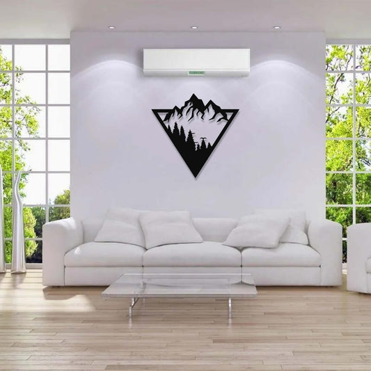 Metal Mountain Wall Art 