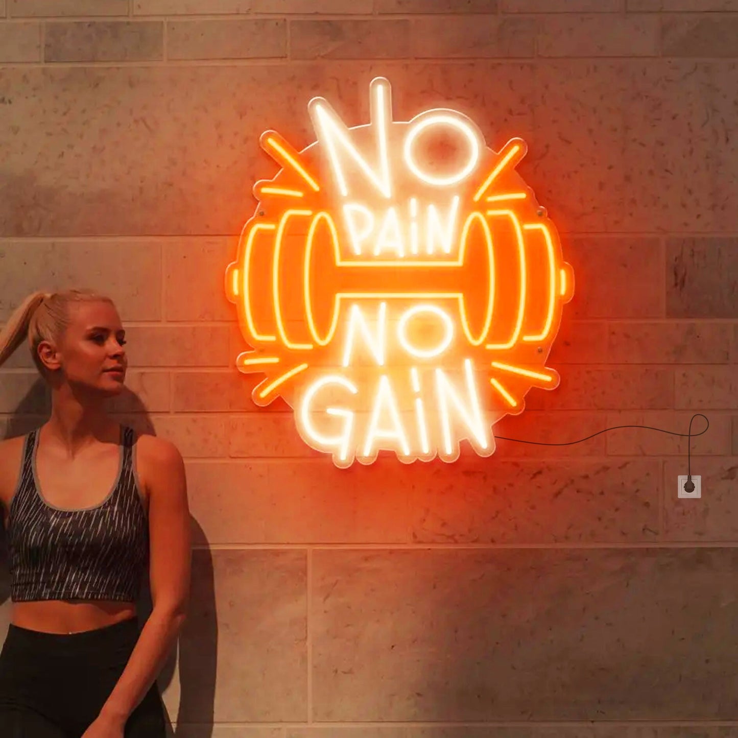 No Pain No Gain Neon Signs Wall Decor
