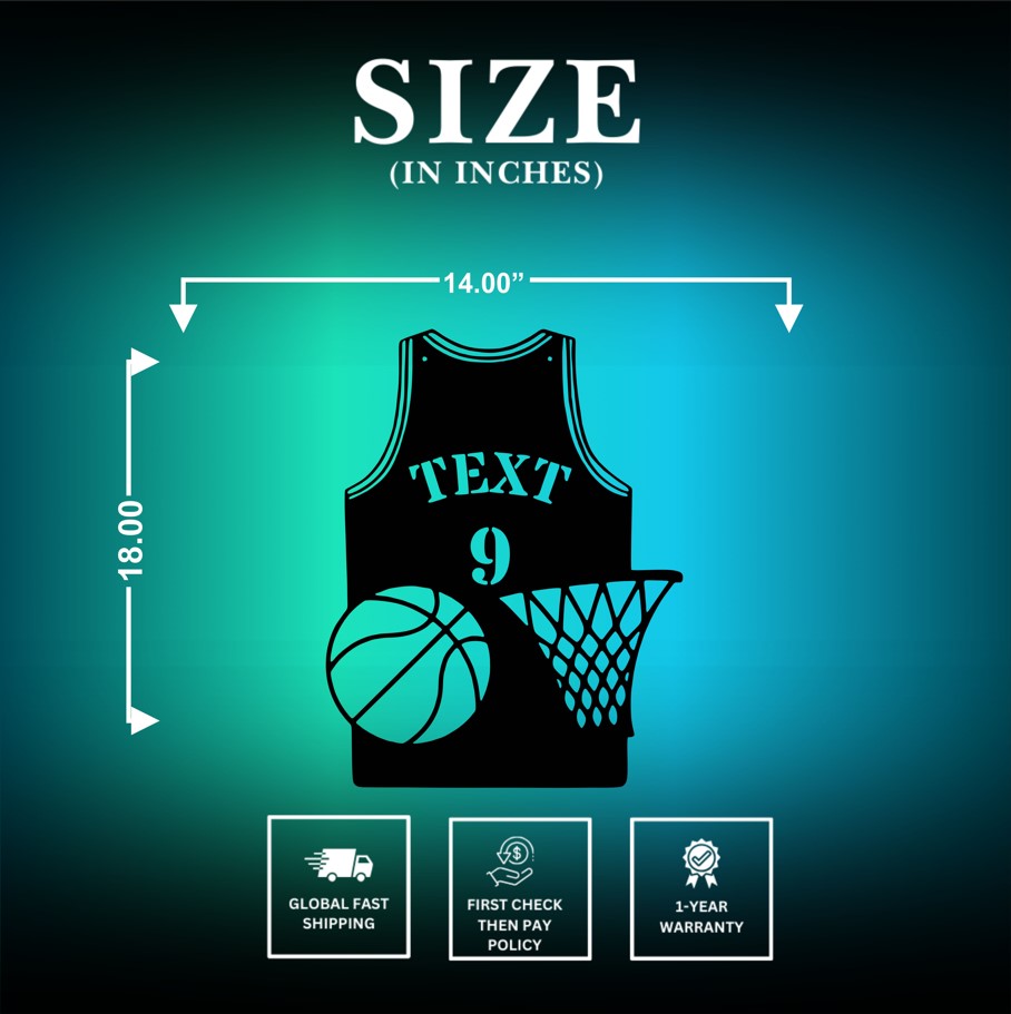 Personalized Basketball Jersey Size