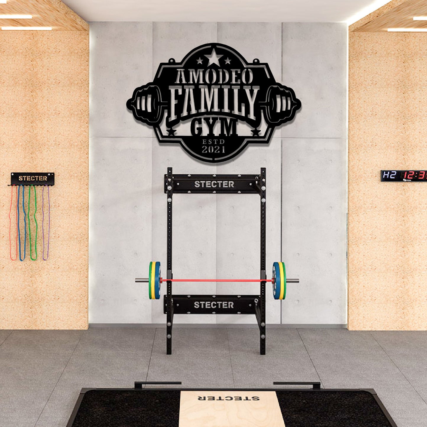 Personalized Gym Signs for Family 