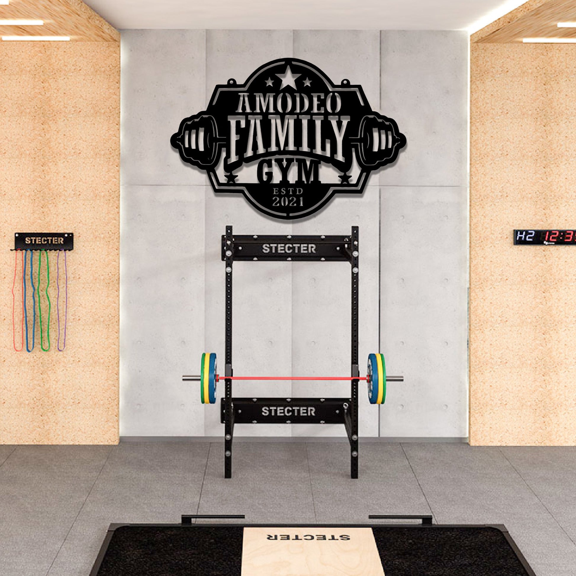 Personalized Gym Signs for Family 