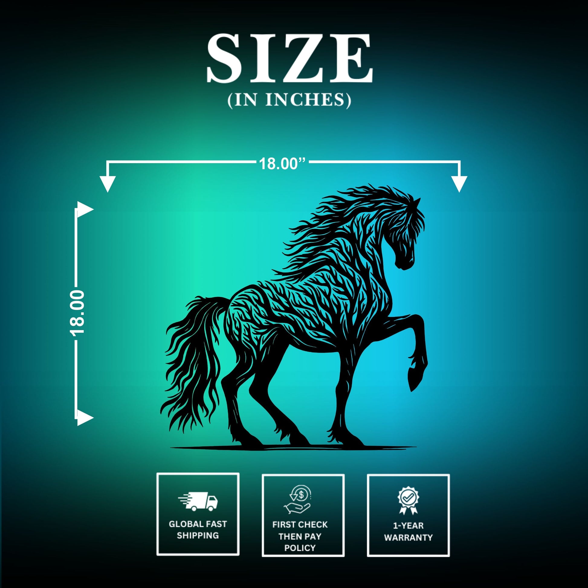 Personalized Metal Horse Signs 