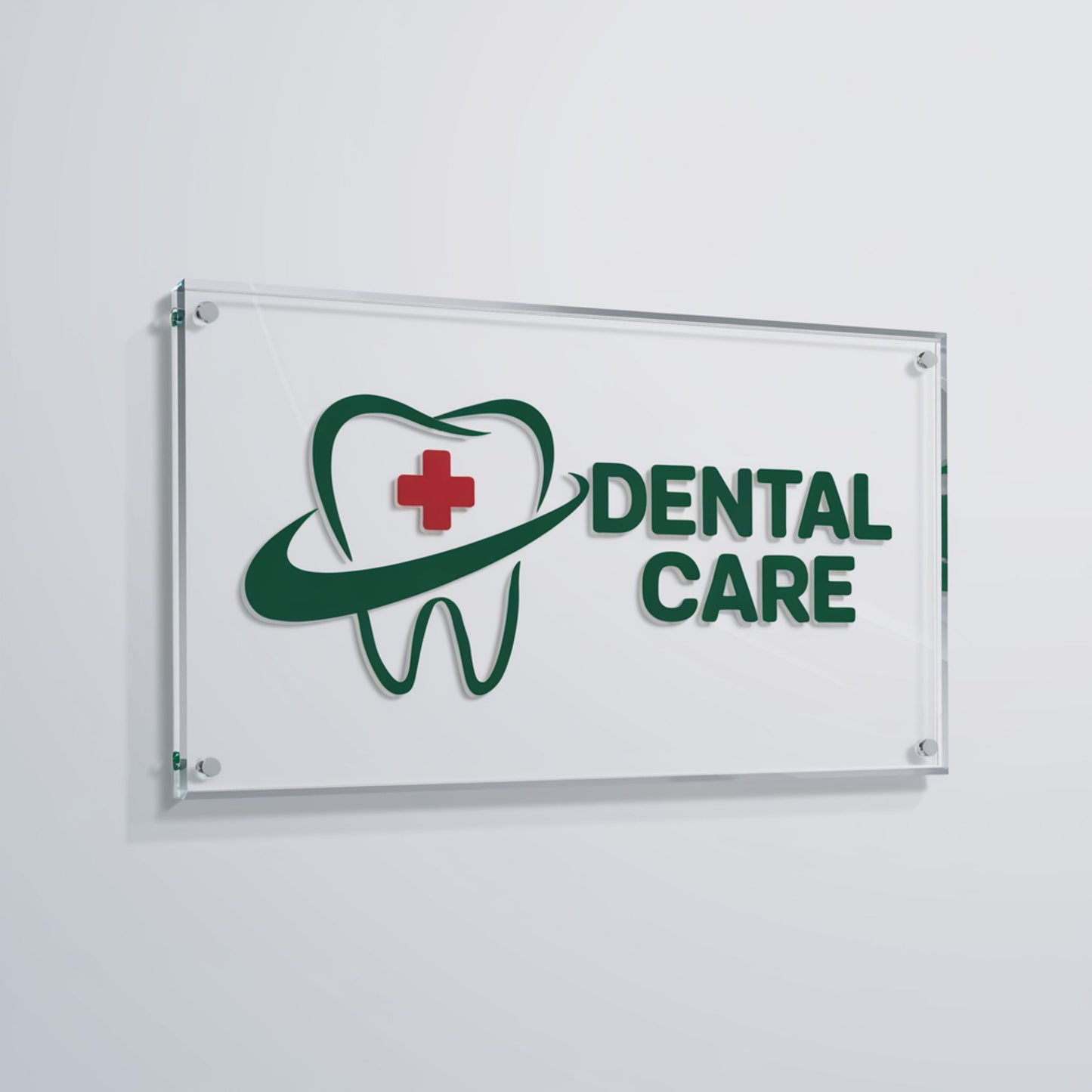 Plexiglass Signs for Dental Clinic