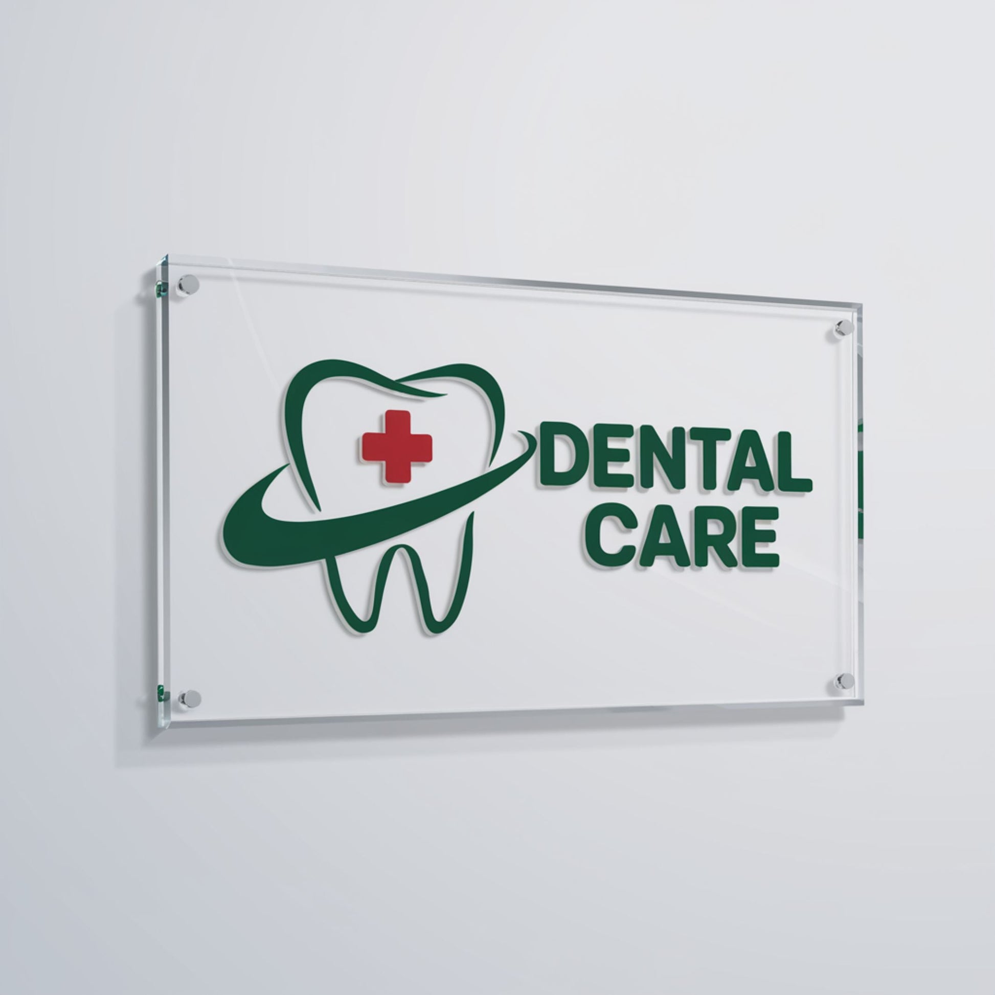 Plexiglass Signs for Dental Clinic