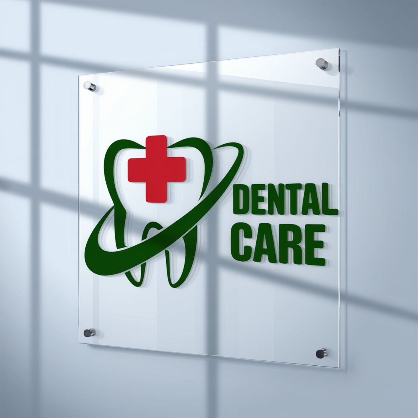 Plexiglass Signs for Dental Clinic