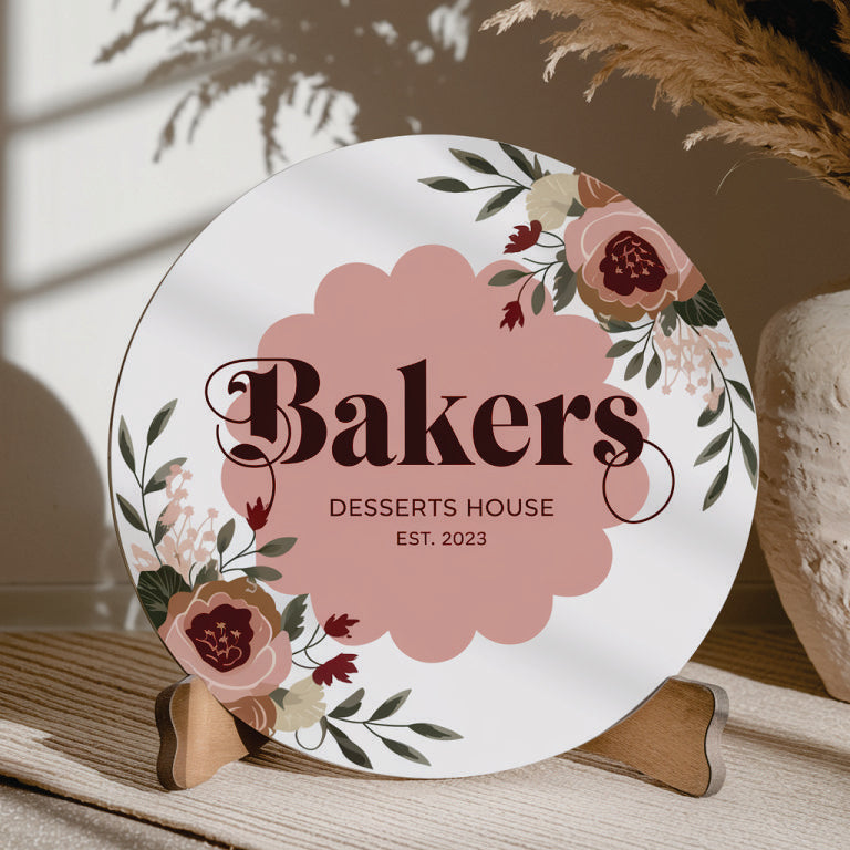 Printed Acrylic Signs Table 