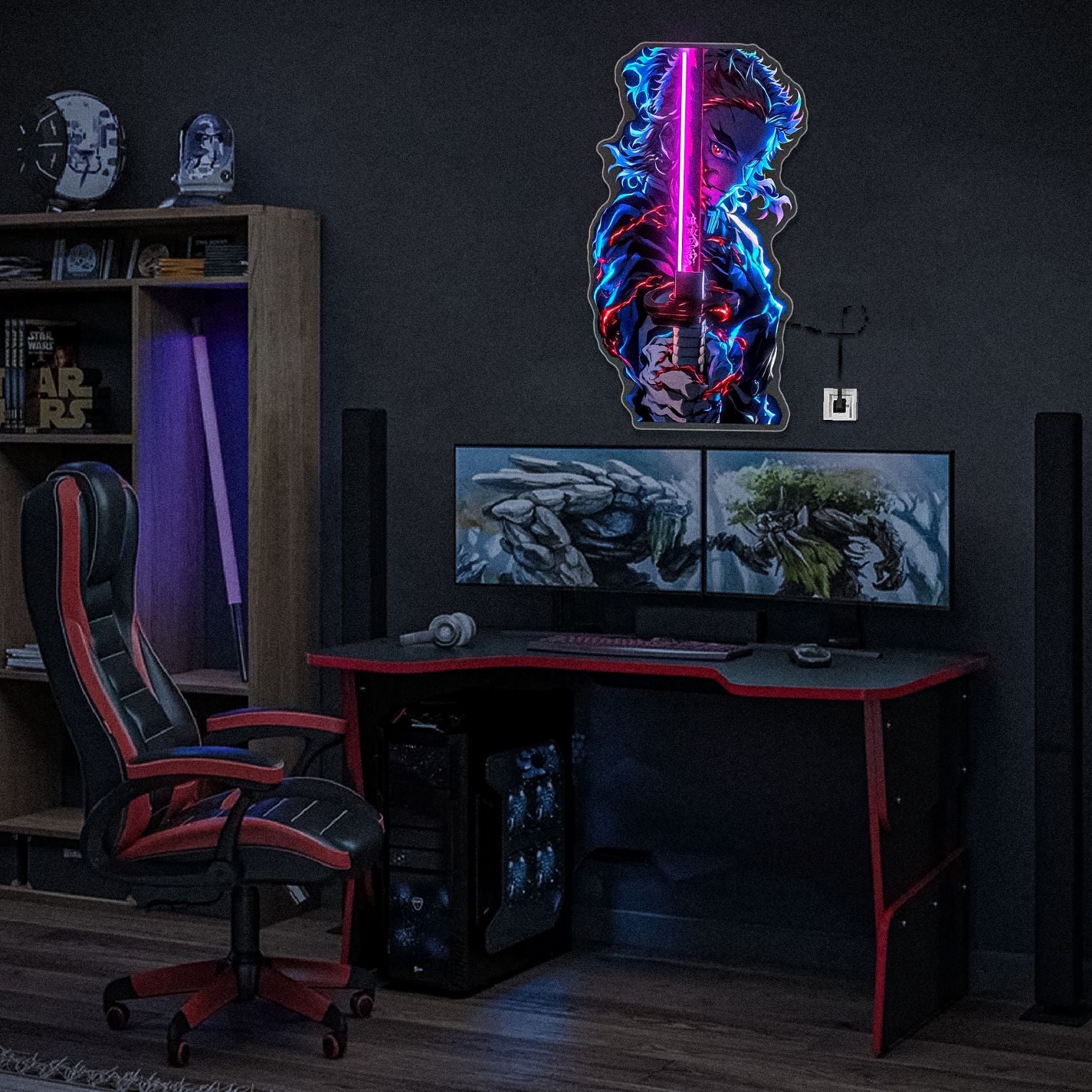 Rengoku Neon Sign Wall Decor