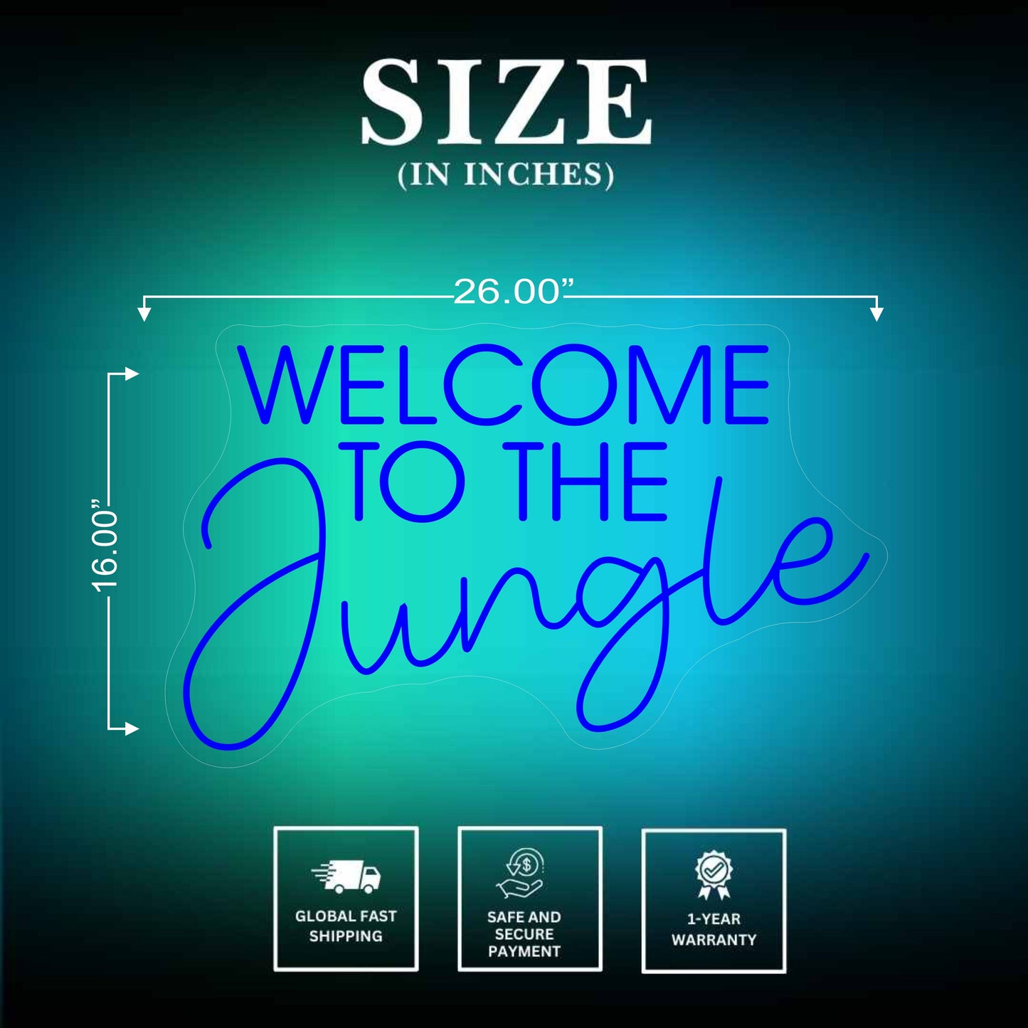 Welcome to the Jungle Neon Sign - Neonsnest.com