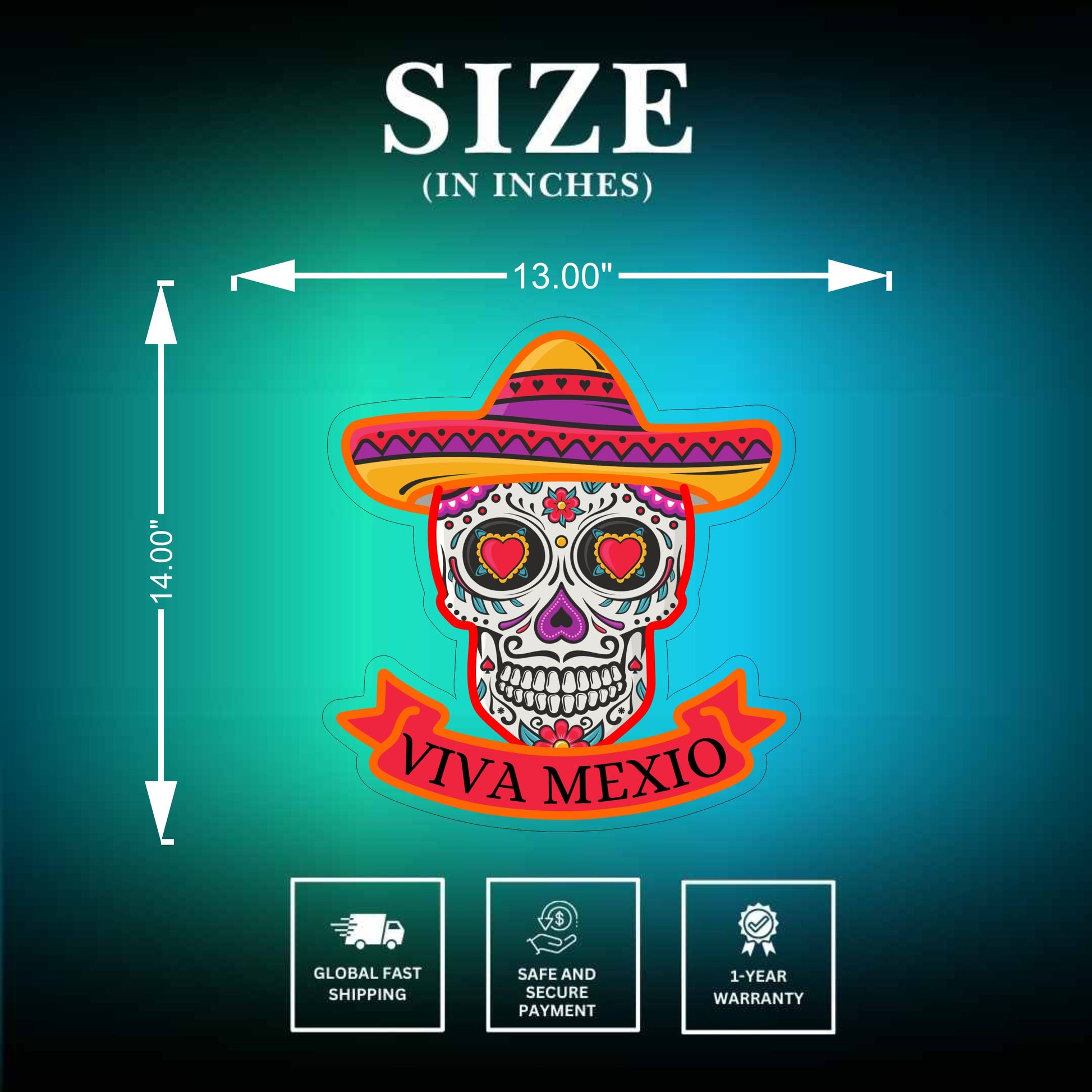 Viva Mexico Neon UV Sign - Neonsnest.com