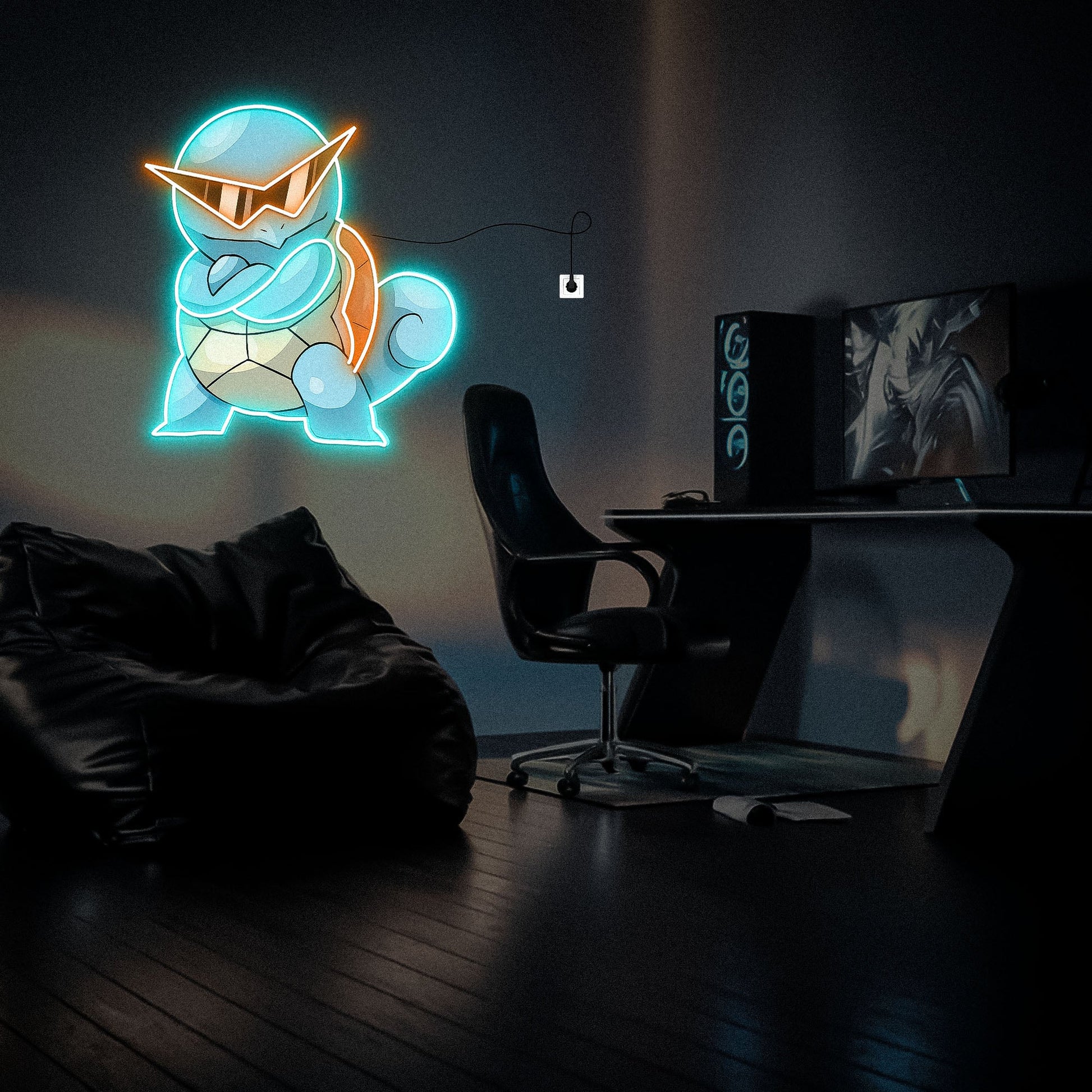 Squirtle Neon Sign Wall Decor Home