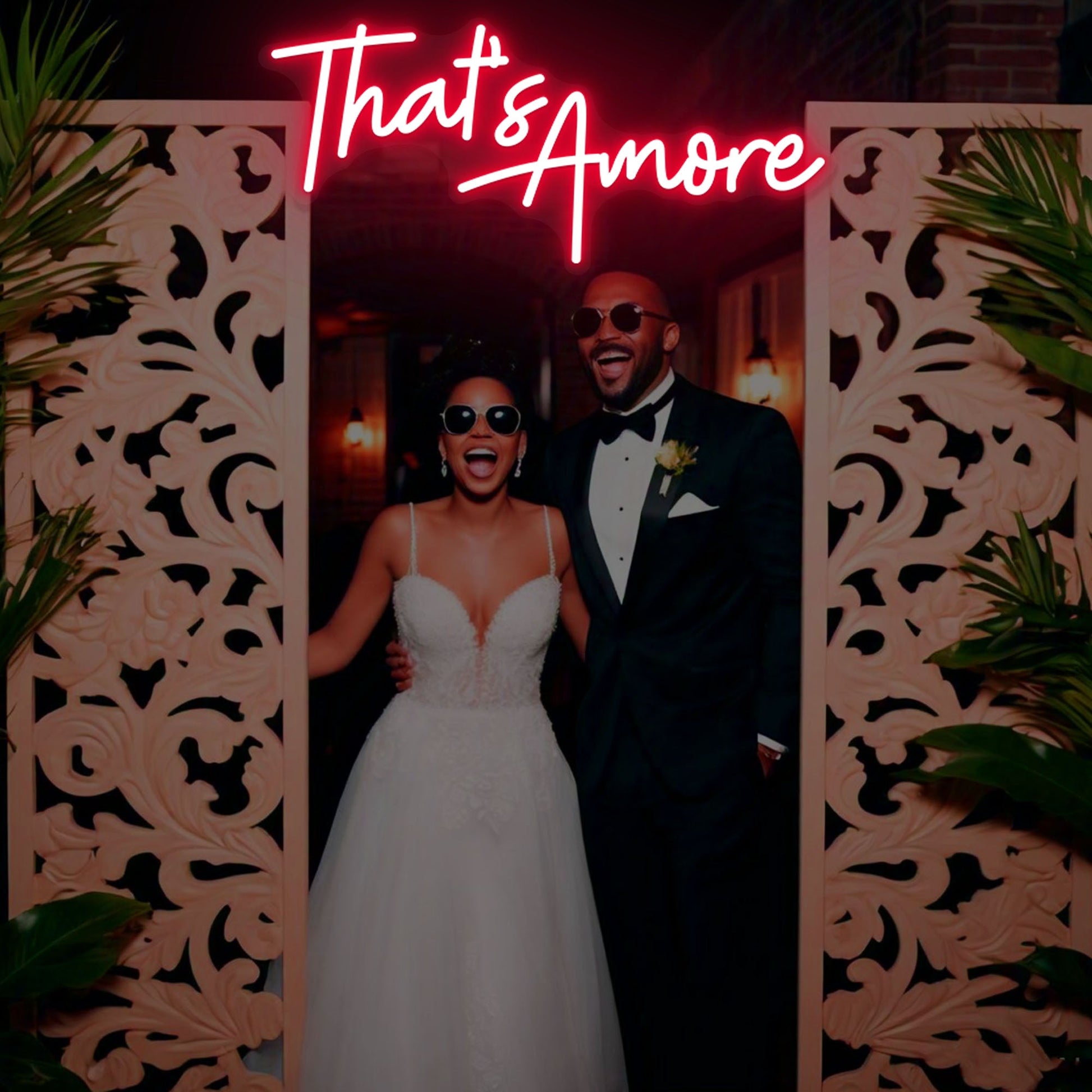 That's Amore Neon Sign Wedding