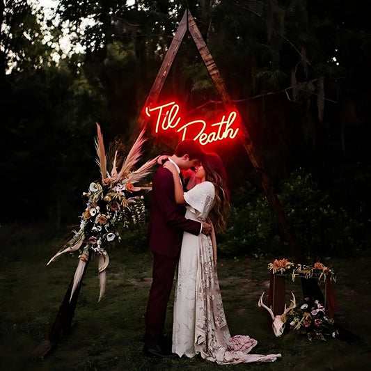 Til Death Neon Sign