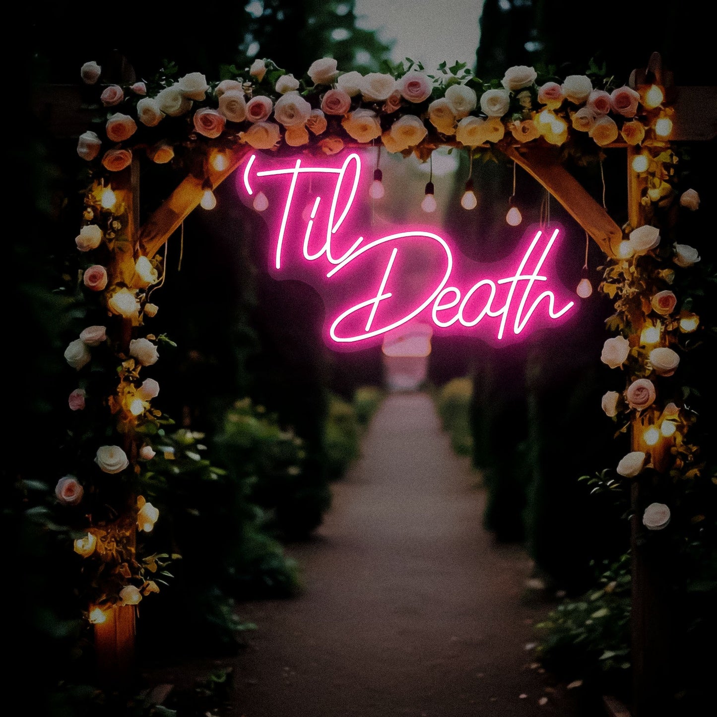Til Death Neon Sign Decor