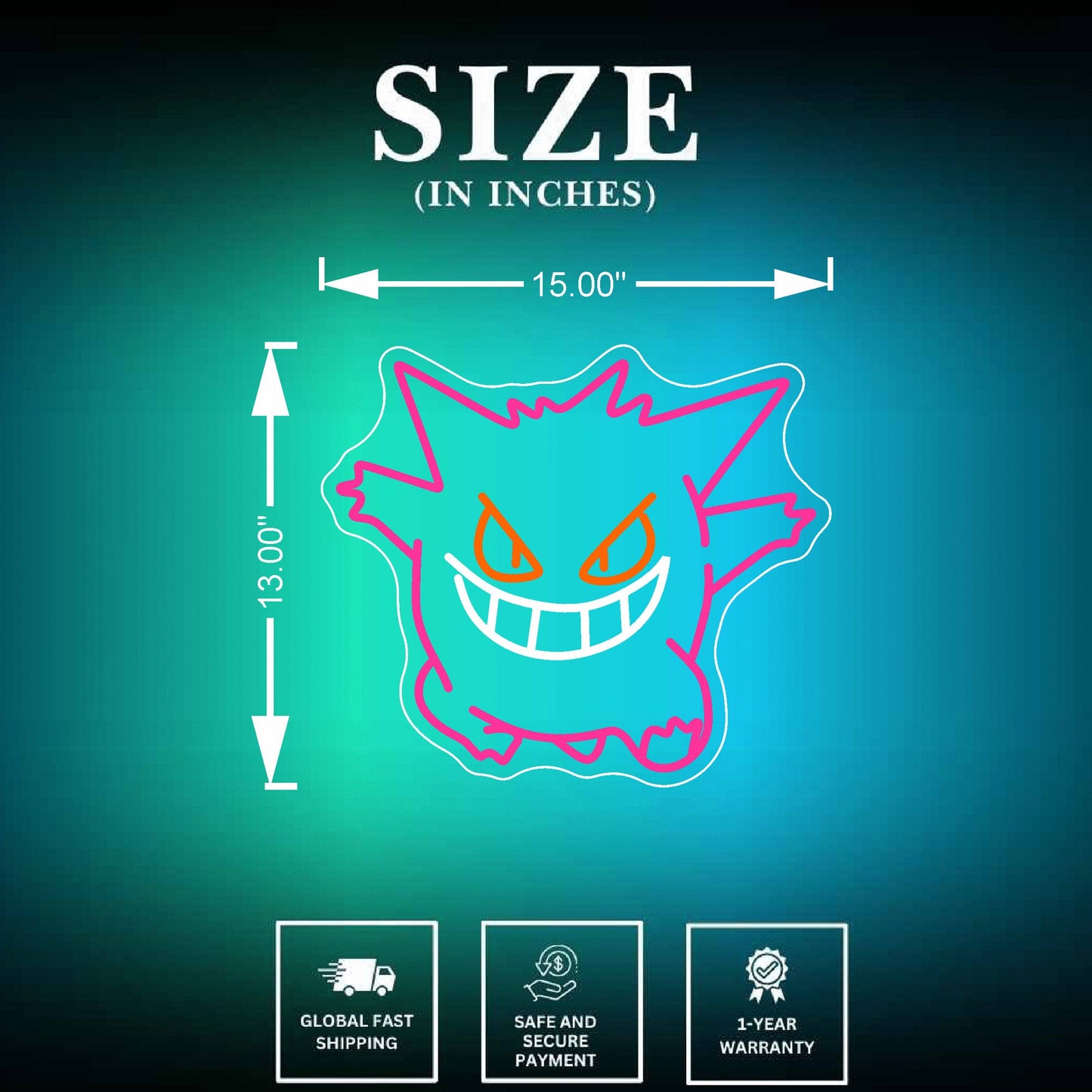 Gengar Neon Sign - Neonsnest.com