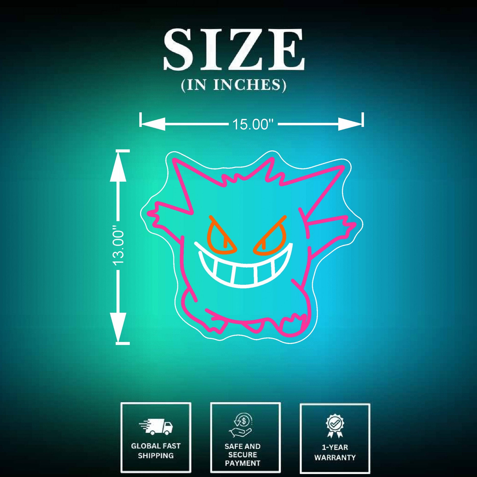Gengar Neon Sign - Neonsnest.com