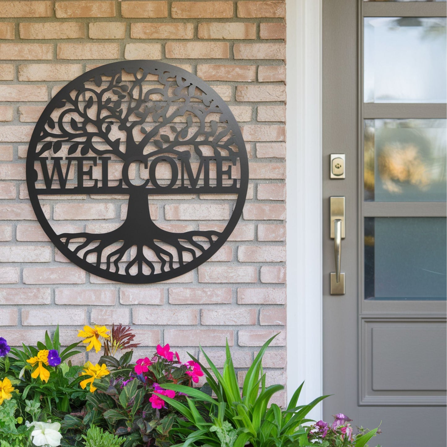 Welcome Metal Sign Home indoor