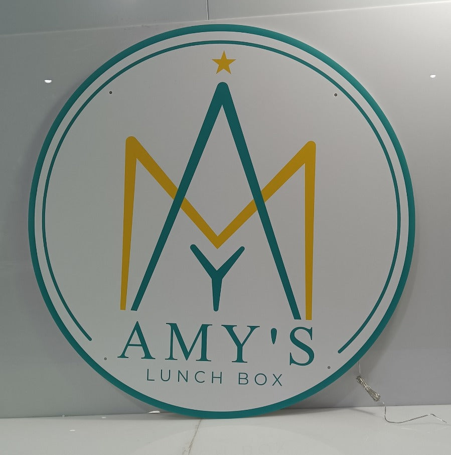 Balance Payment for Amy's Lunch Box sign - Neonsnest.com