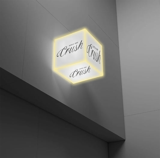 Crush Bottle Shop Cube Lightbox