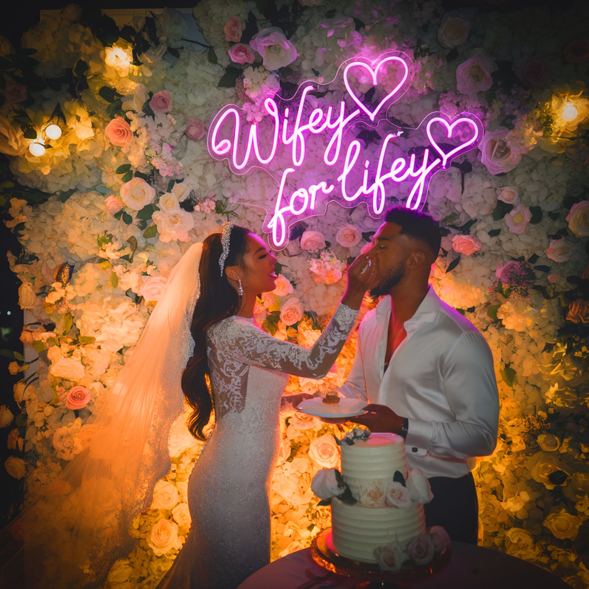 Wifey for Lifey Neons Custom Neon Sign