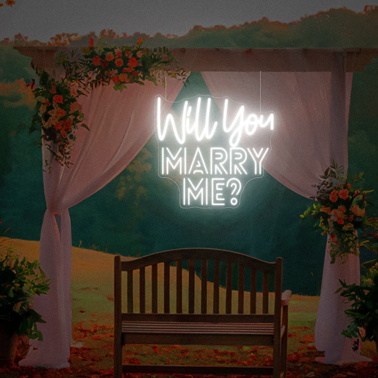 Will You Marry Me Neon Sign Decor