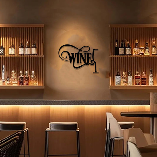 Wine Metal Wall Art​ Indoor Sign