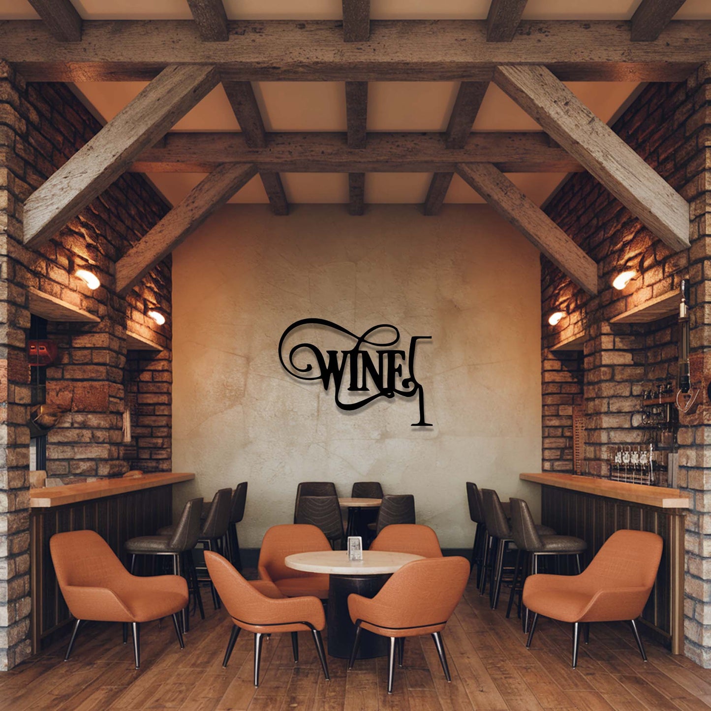 Wine Metal Wall Art​ Bar Decore