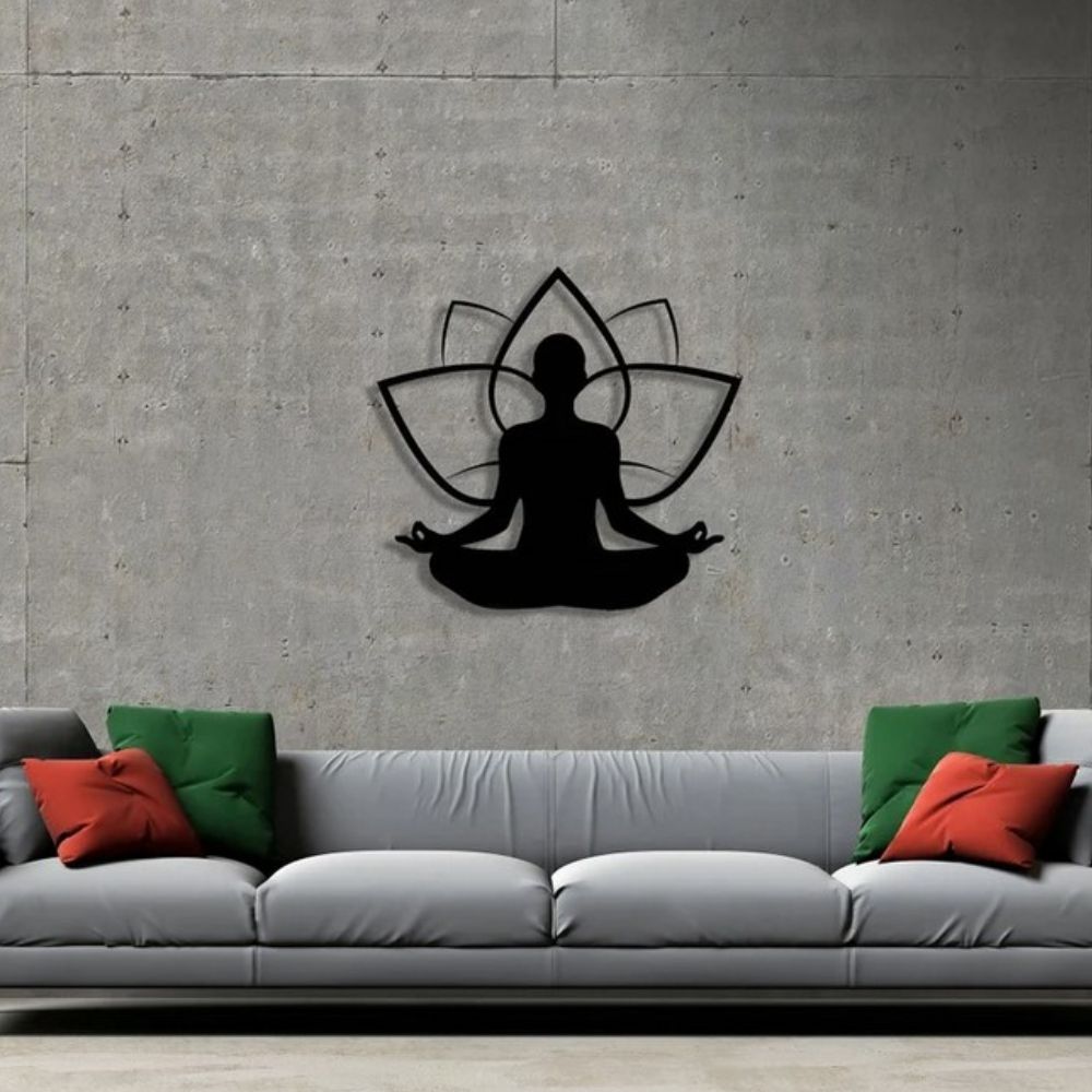 Yoga Wall Art Metal Sign For Wall
