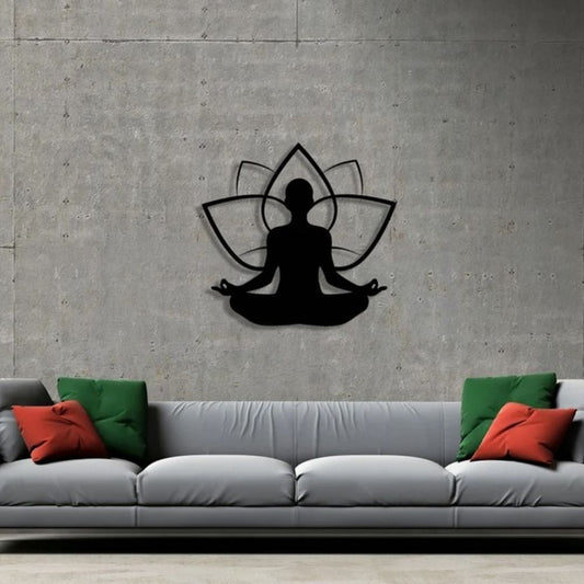 Yoga Wall Art Metal Sign For Wall