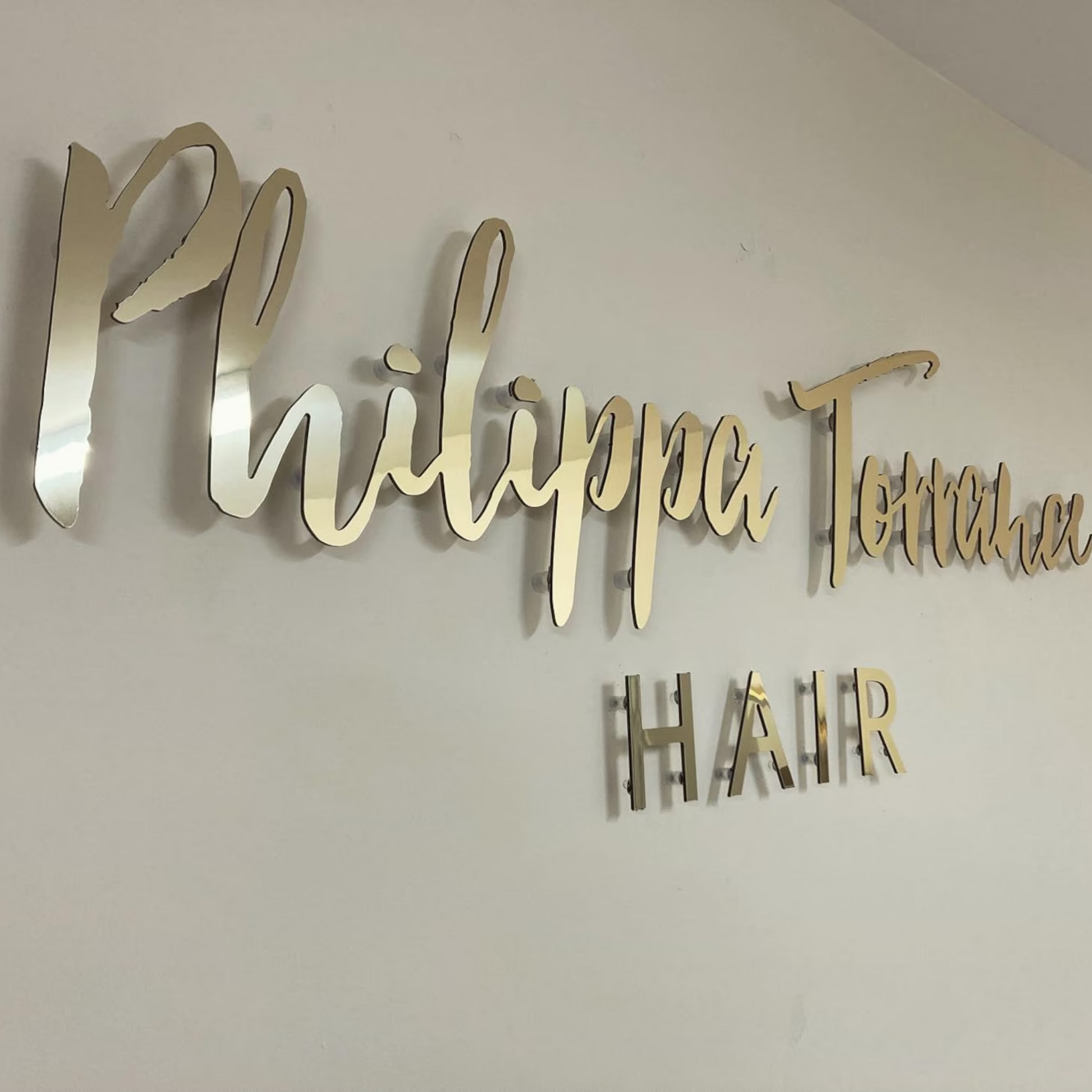 Custom laser cut metal sign for home