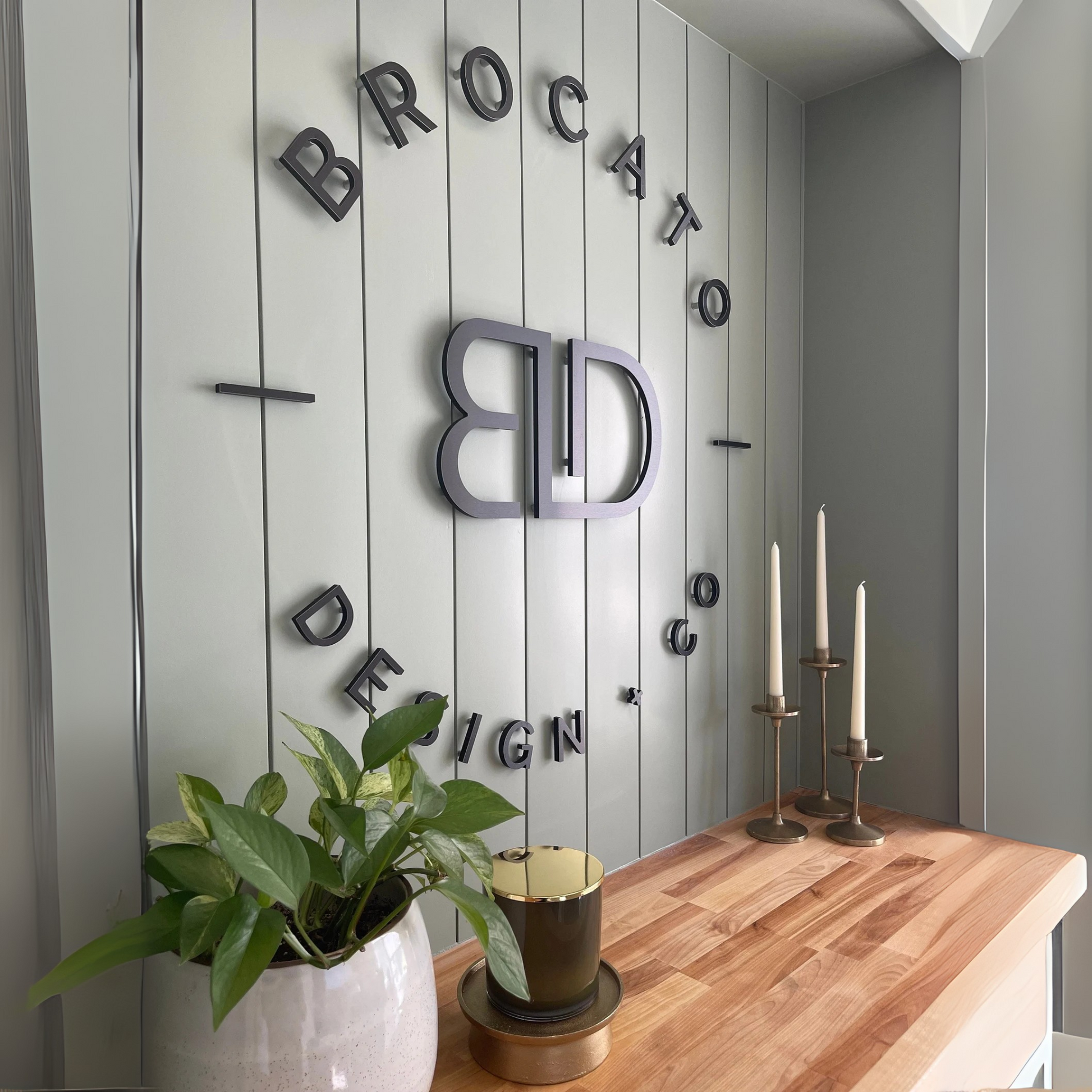Custom logo laser cut sign
